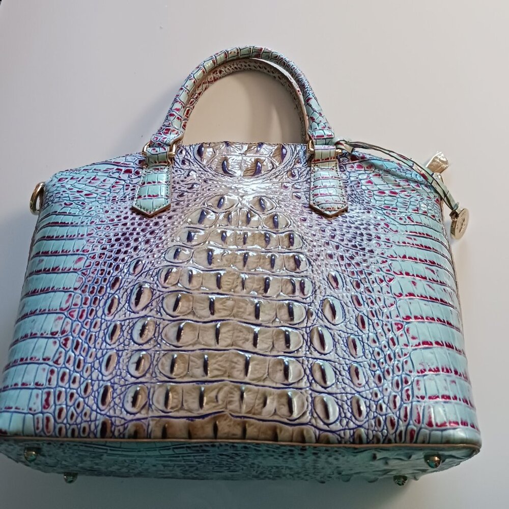 Brahmin Duxbury Satchel Seltzer Ombre Melbourne Bag Purse Handbag